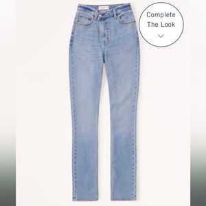 Abercrombie & Fitch 90s slim straight ultra high rise jeans, size 26/2R.
